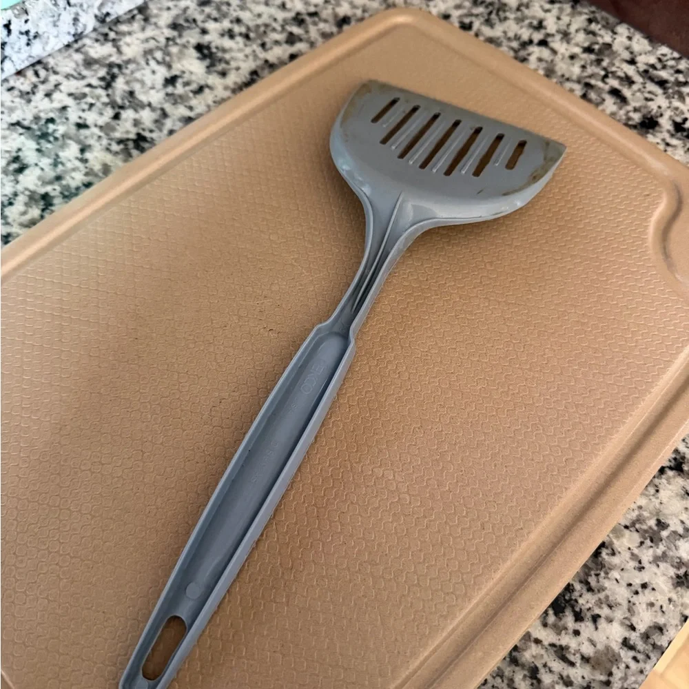 Vintage Light Blue EKCO Plastic Slotted Spatula‎ 11”